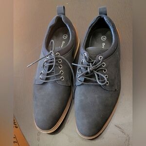 Bruno Marc Classic Oxford Dress Shoes Mens 10 Black Faux Leather Lace Up